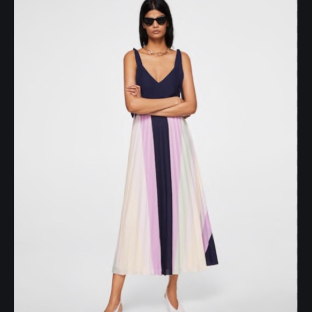 Colorful Striped Maxi Dress